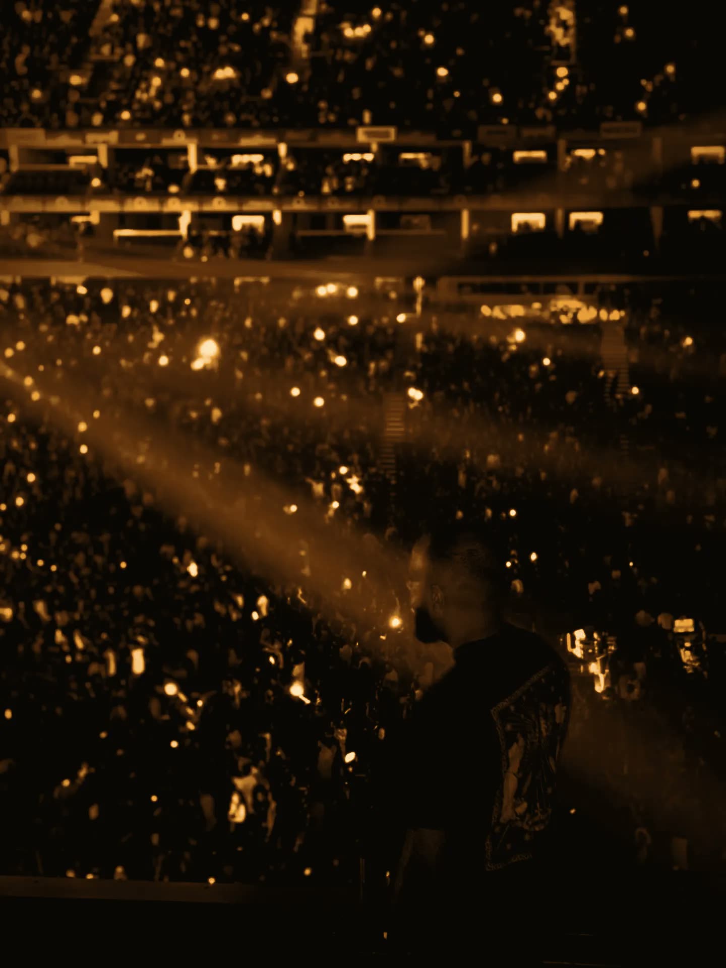 Prit Nasha at The O2, looking out over the concert crowd
